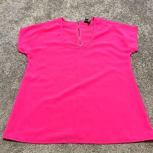 Sheer Short-Sleeve Blouse - Small